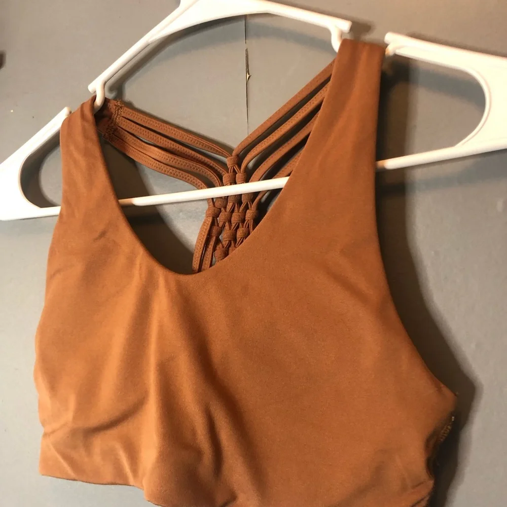 aerie Rust-Brown Seamless Crop‎ Bralette size small